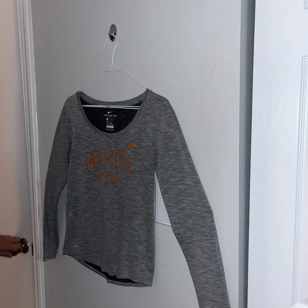 Mercer Bears Arch Over Officially Licensed Long Sleeve T-Shirt I XS - Picture 7 of 8